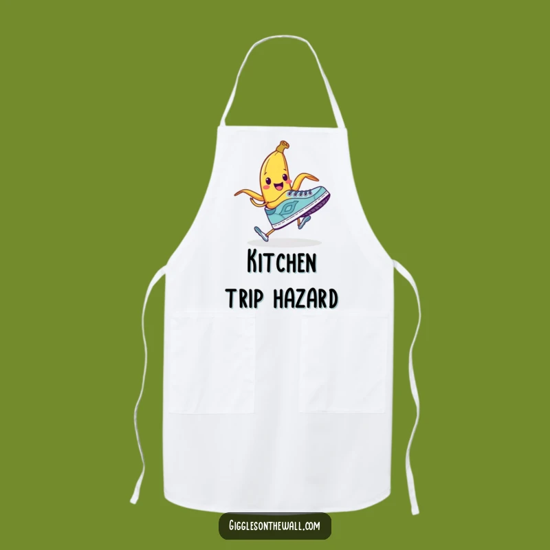 Funny Banana Peel Apron: Shoe Trip Prank - Kitchen Gag Fun!