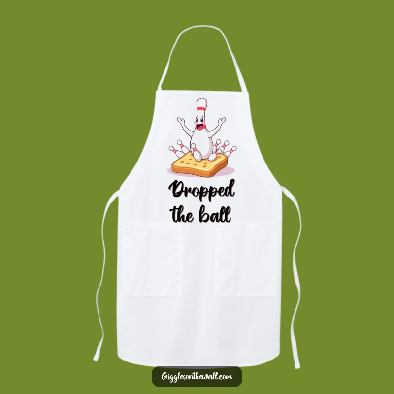 Funny Bowling Pin Apron: Juggling Mishap Chef Accessory, Perfect Humorous Gift