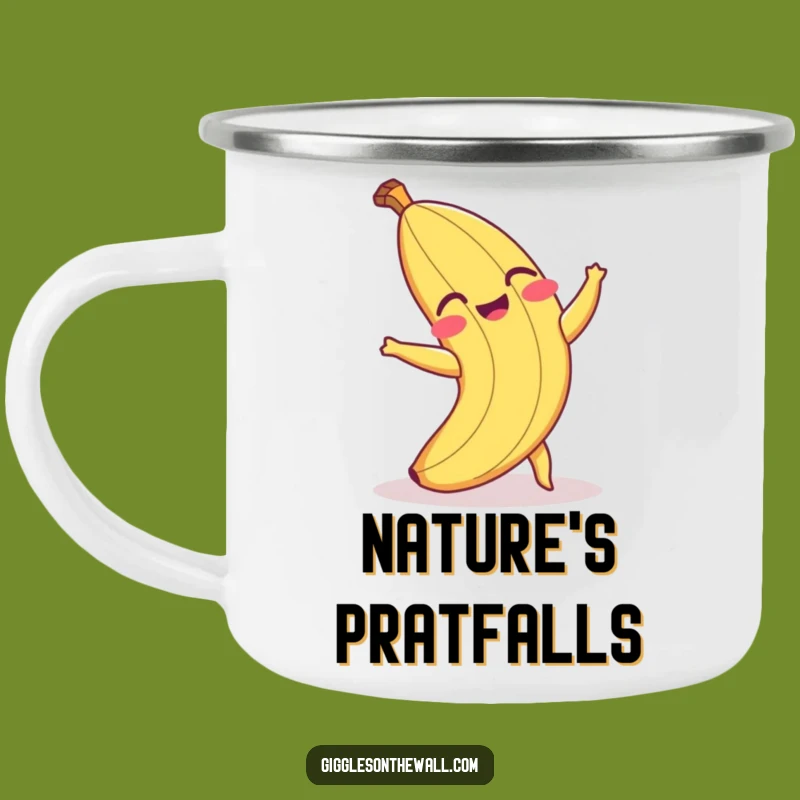 Funny Banana Peel Camping Mug - Durable & Hilarious Outdoor Coffee Cup Gift