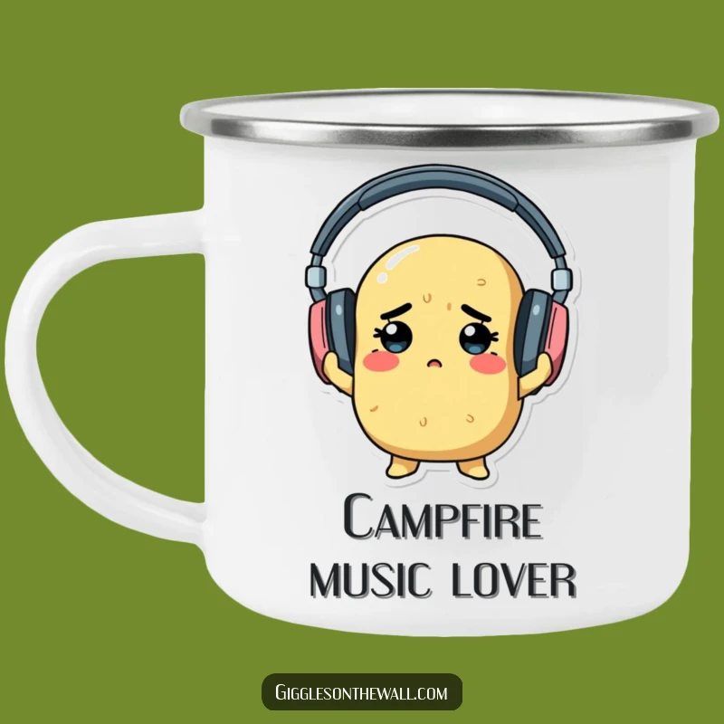 Funny Determined Potato Camping Mug - Outdoor Music Drinkware