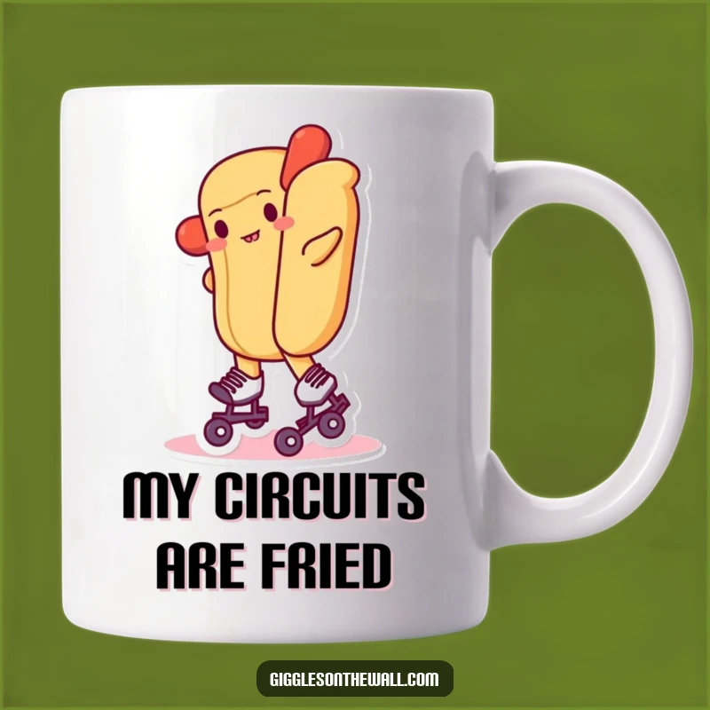 Funny Hot Dog Roller Skates Mug: A Hilarious Wobble Gift for Skaters