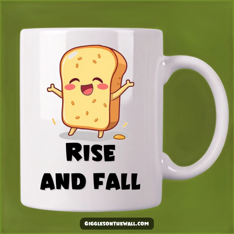 Funny Bread Loaf Mug: Joyful Pratfall for a Hilarious Coffee Moment