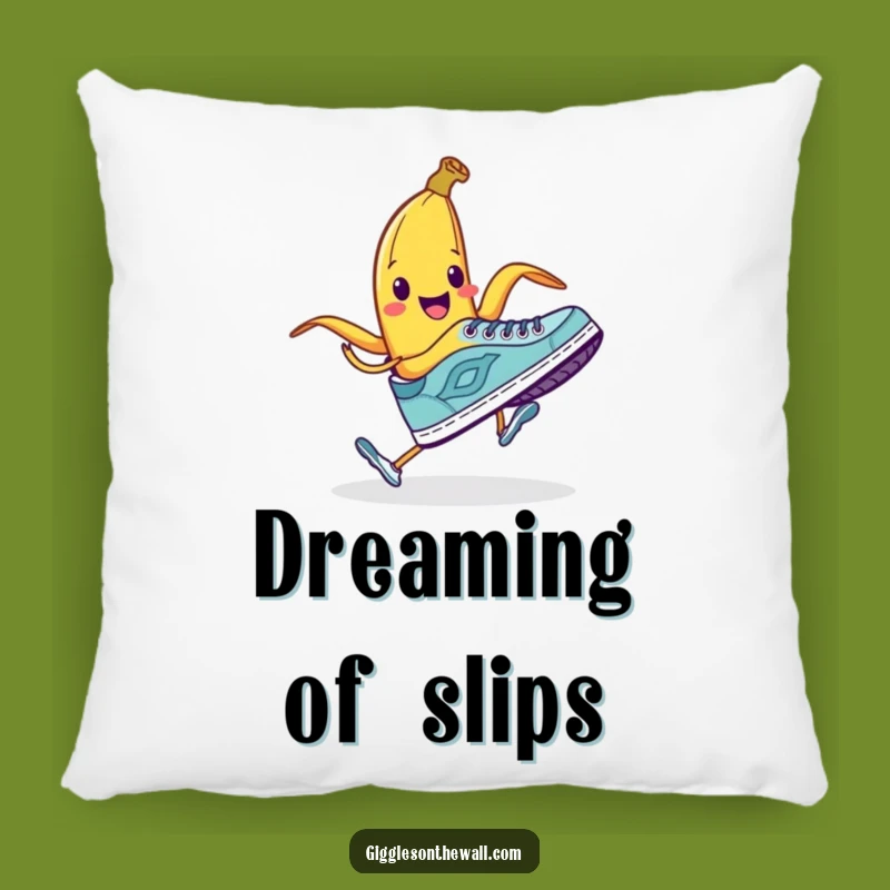 Funny Banana Peel Pillow: Shoe Trip Prank Comfort - Cozy & Amusing!
