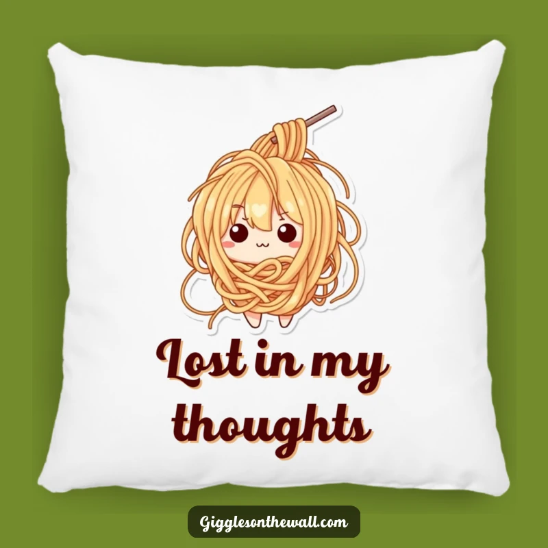 Kawaii Ramen Tangle Pillow - Cozy Confused Noodle Cushion - Ideal Funny Gift