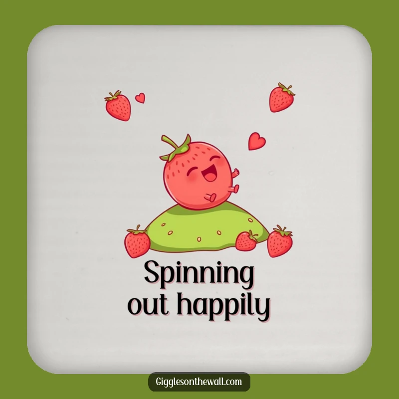 Funny Strawberry Rolling Coasters: Protect Surfaces with Hilarious Giggles and Fun