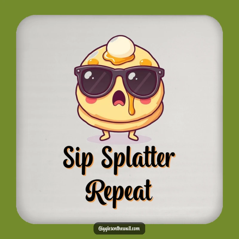Funny Surprised Pancake Coasters - Hilarious Protection for Breakfast Tables