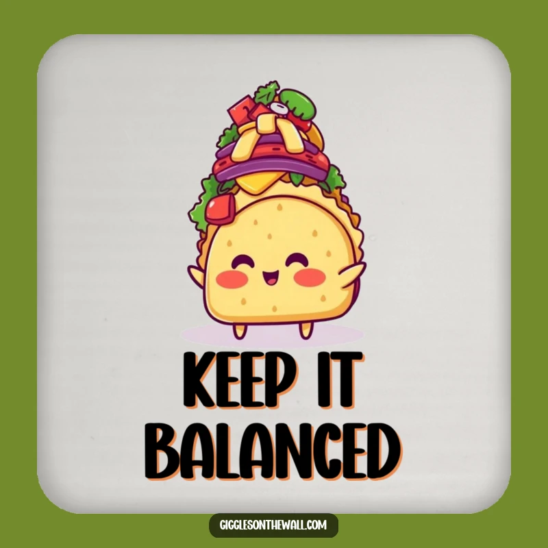 Keep your tables safe and your spirits high with this funny taco coaster! Adds a playful touch to any gathering.