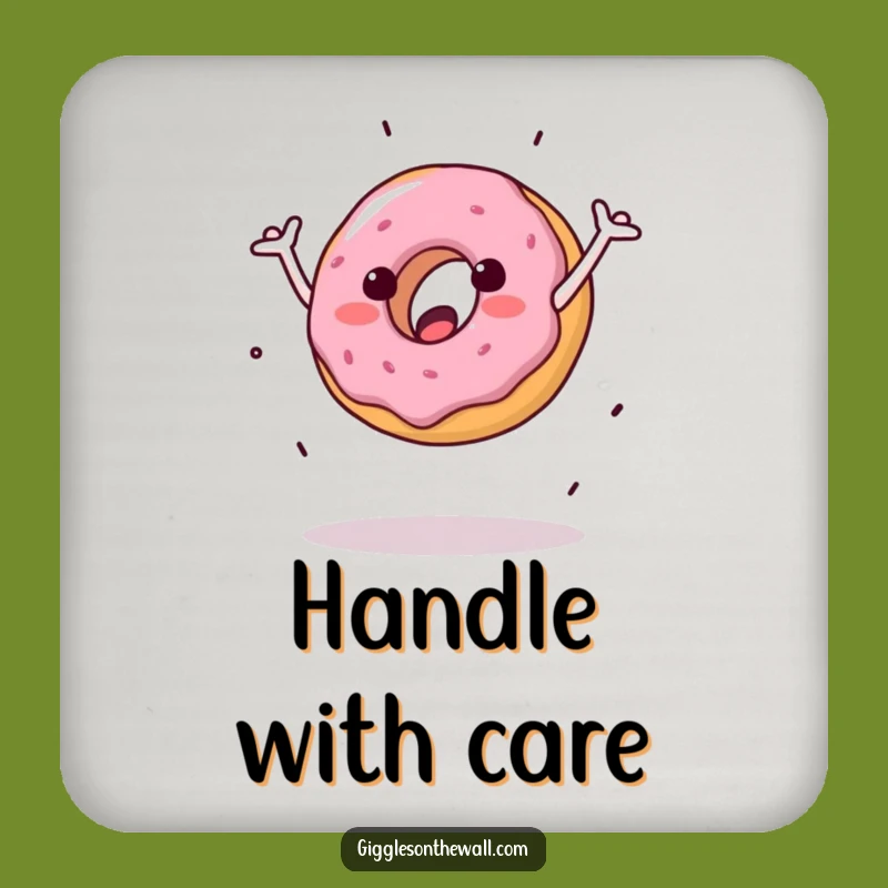 Funny Clumsy Donut Coasters: Protect Tables with Hilarious Rolls!