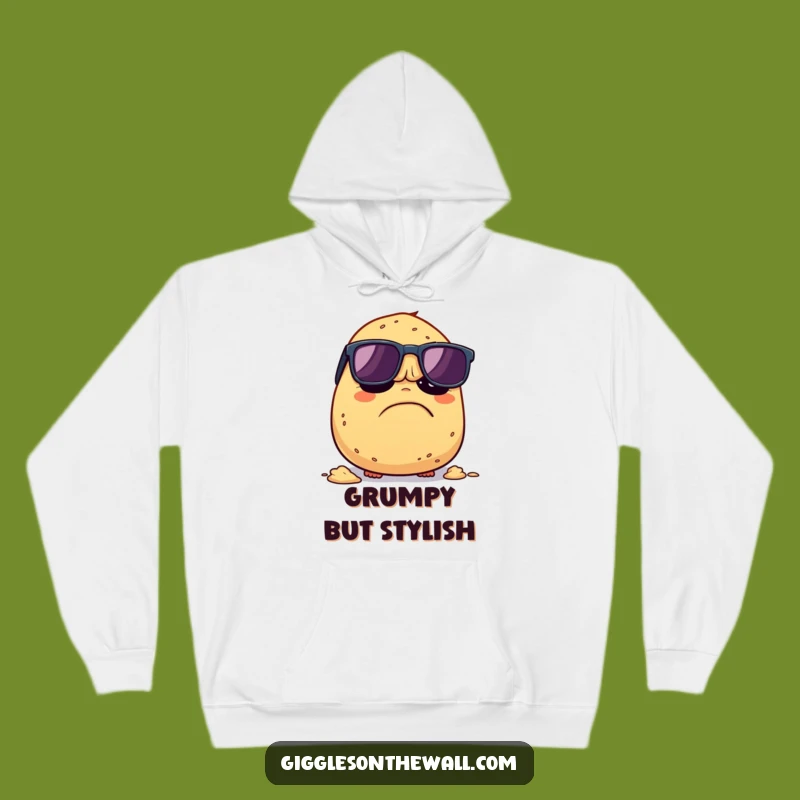 Cozy Funny Grumpy Potato Hoodie: Warmth & Rebellion, Ideal Comfort Funny Gift