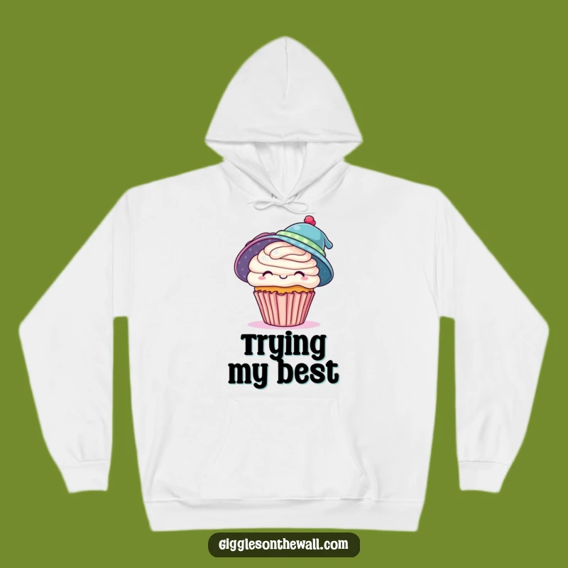Funny Cupcake Hoodie: Cozy Chaos with Two Hats, A Hilarious Gift
