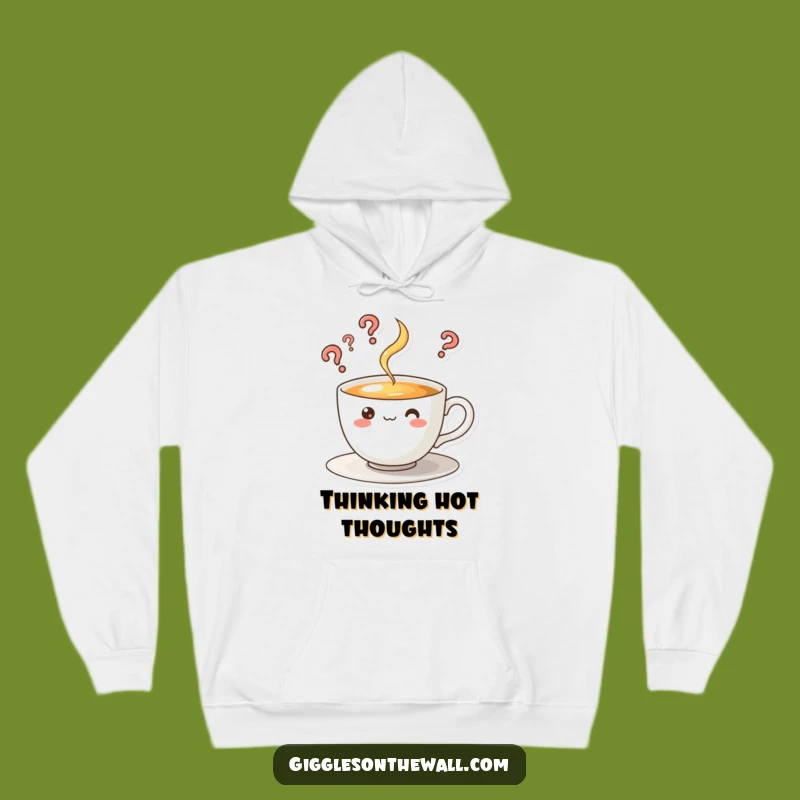 Funny Curious Teacup Hoodie - Cozy Up with Cozy Questions!