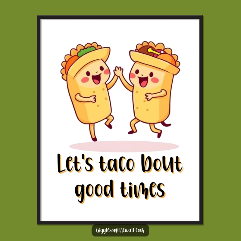 Free Printable Dancing Tacos Art: Hilarious Downloadable Decor for a Festive, Fun Space