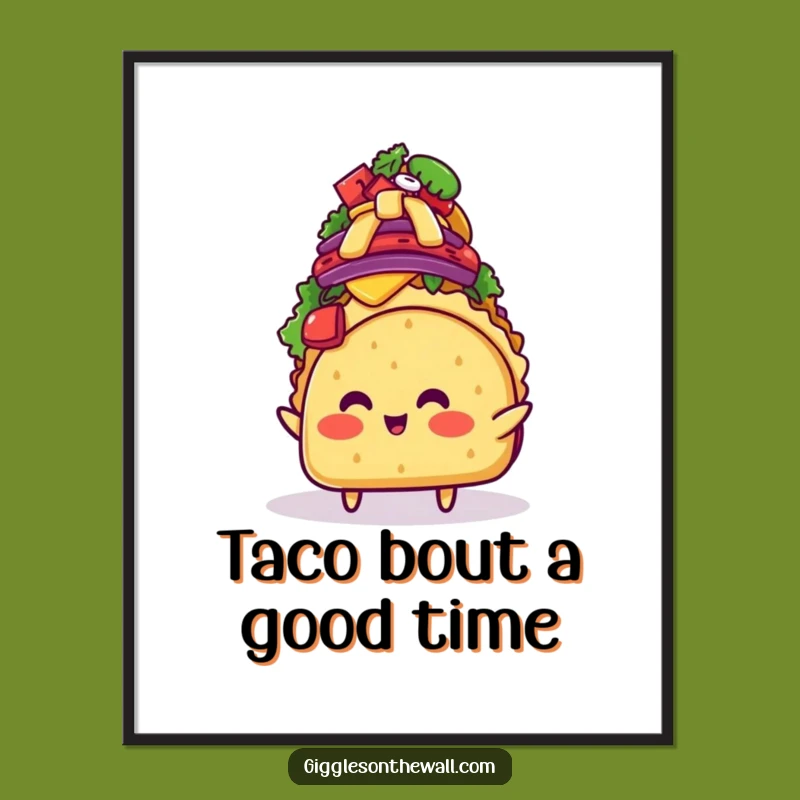 Funny Free Printable Wall Art: Taco's Topping Tower!