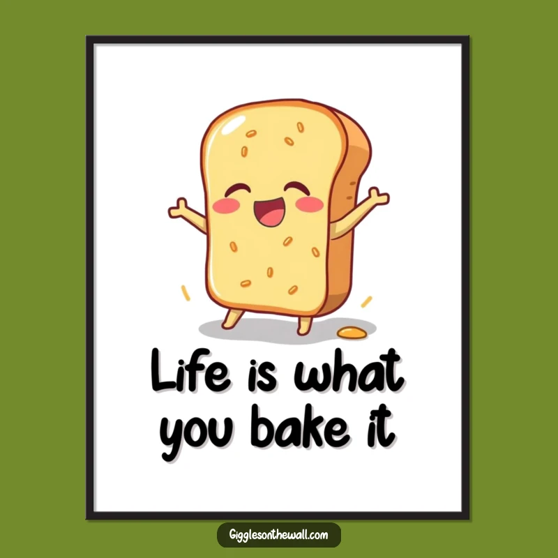 Funny Bread Wall Art Free Printable: Pratfall Joy Downloadable Decor
