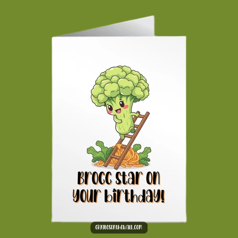 Free Printable Broccoli Birthday Card - Funny Downloadable Art & DIY Gift