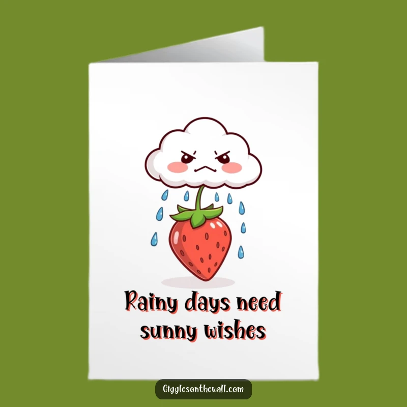 Free Printable Grumpy Cloud Birthday Card: Hilarious Rainy Day Humor Downloadable Gift