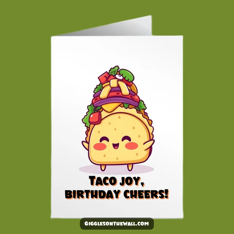 Free Printable Birthday Card: Taco's Topping Tower of Fun!