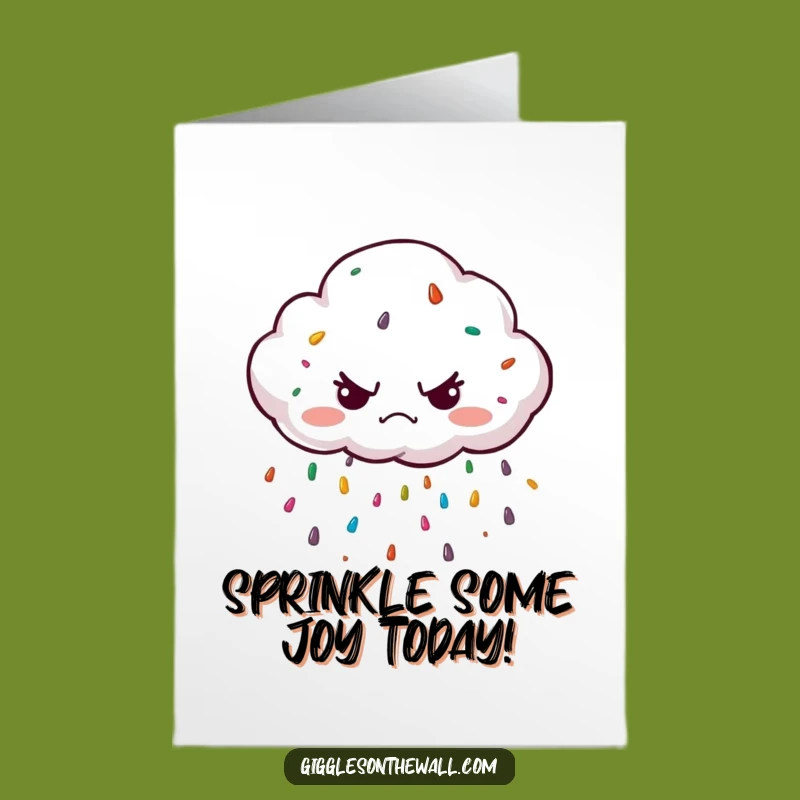 Free Printable Congrats Card: Grumpy Cloud's Sprinkle Shower!