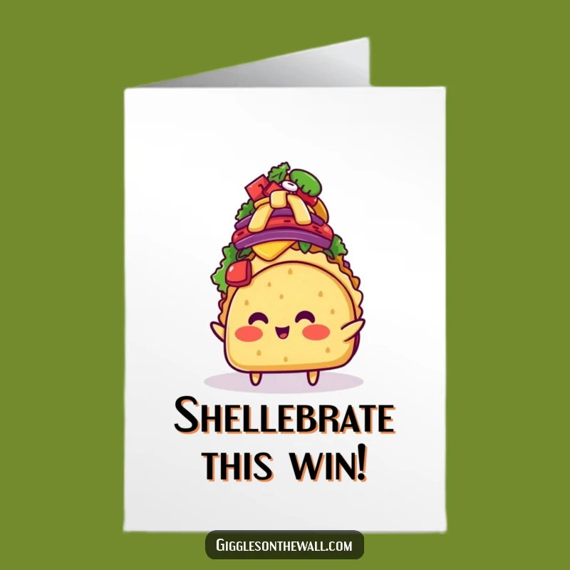 Free Printable Congrats Card: Taco's Topping Triumph!