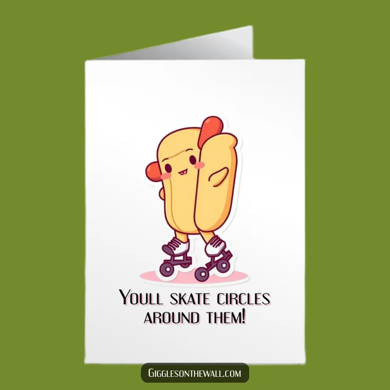 Free Printable Hilarious Hot Dog Skater Congrats Card - Downloadable & DIY