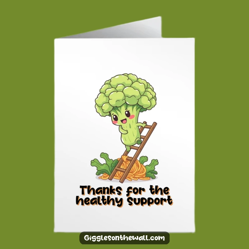Free Printable Broccoli Thank You Card - Downloadable Art & DIY Gift Idea