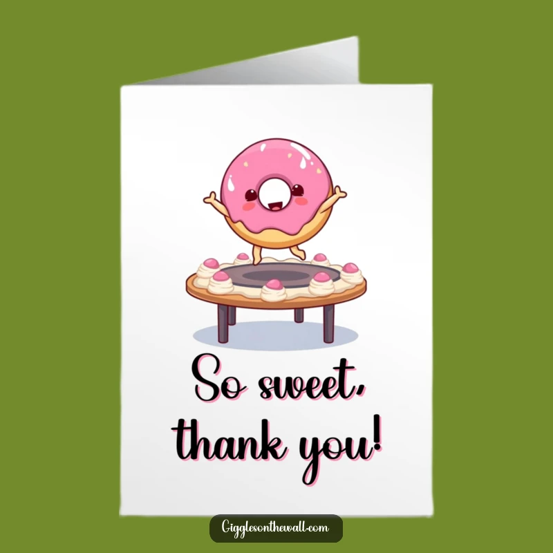 Free Printable Thank You Card: Donut's Sweet Thanks!