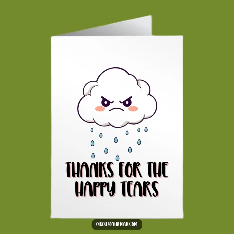 Hilarious Free Printable Thank You Card: Grumpy Cloud's Gratitude - Downloadable Gift
