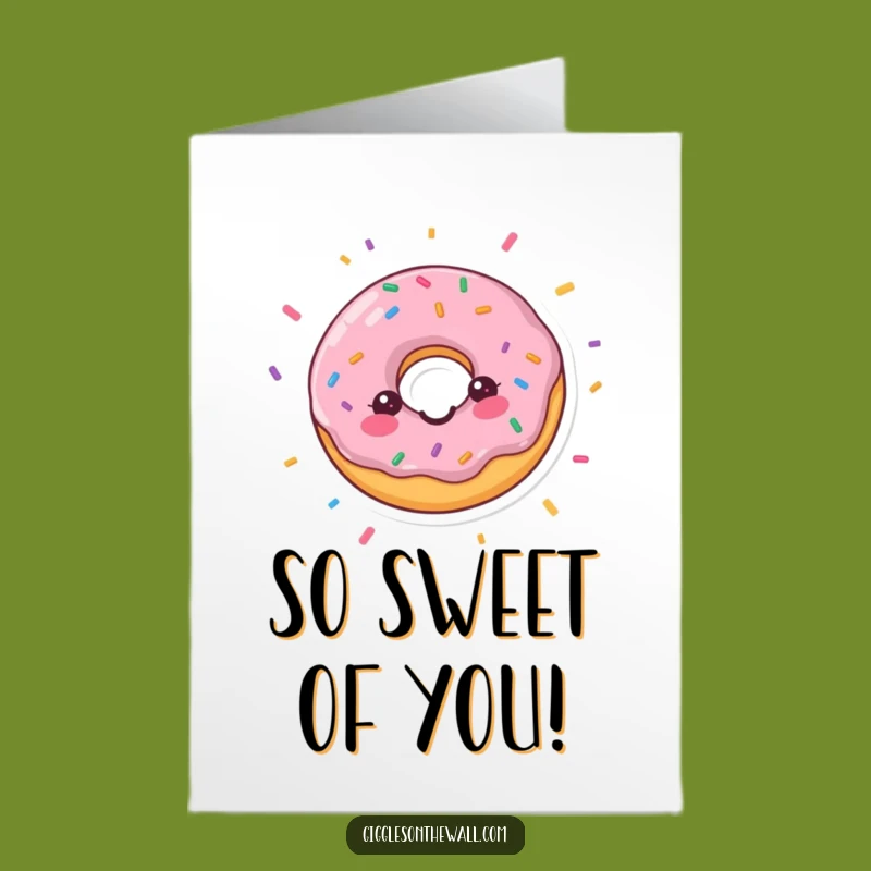 Thank You Donut Card Free Printable: Sweet Gratitude Downloadable Gift