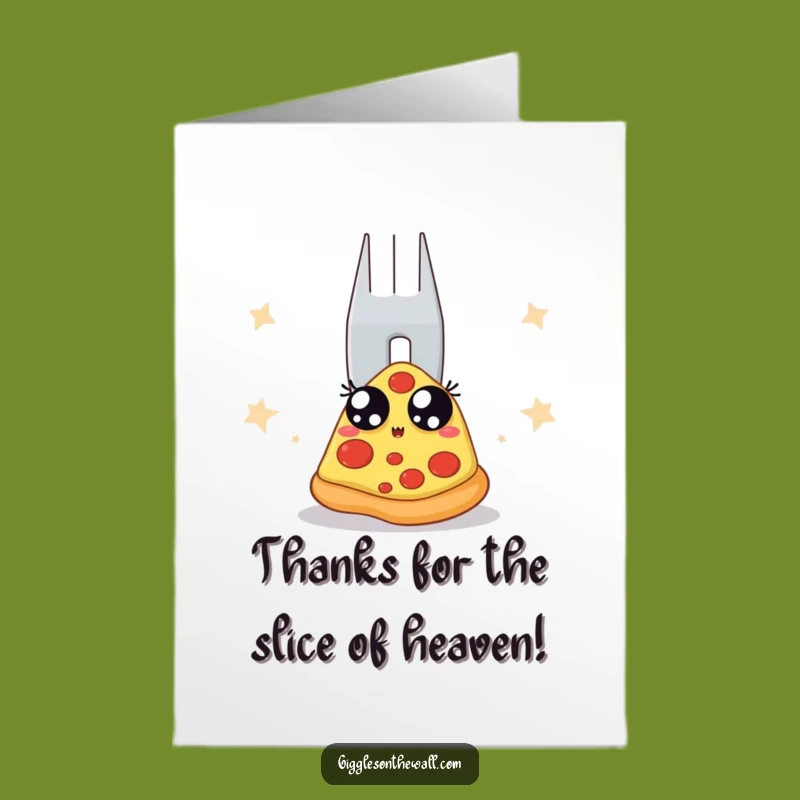 Free Printable Pizza Thank You Card: Funny Downloadable for Your Gratitude!