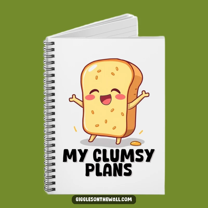 Funny Bread Loaf Notebook: Jot Down Ideas with Joyful Clumsiness