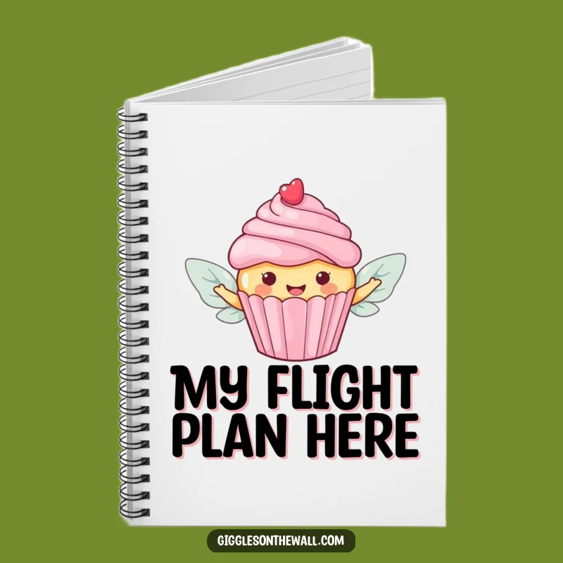 Funny Flying Cupcake Notebook: Jot Down Sweet Ideas with This Candy Wings Journal!
