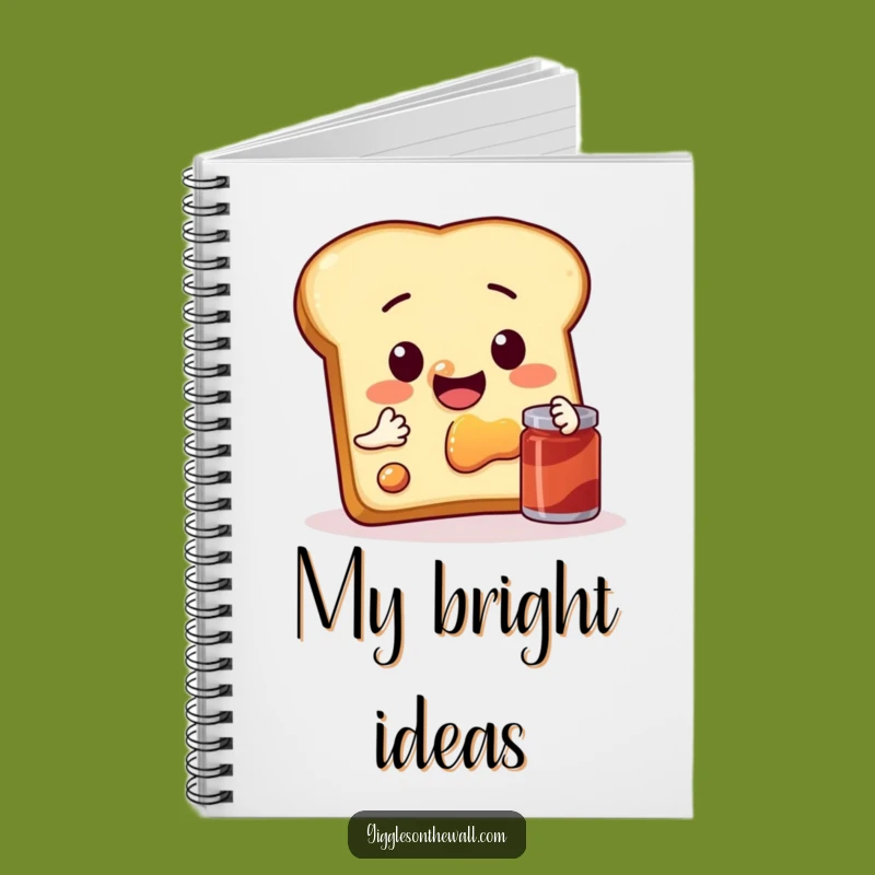 Funny Toast Selfie Notebook: Jam Session - Jot Down Your Thoughts!