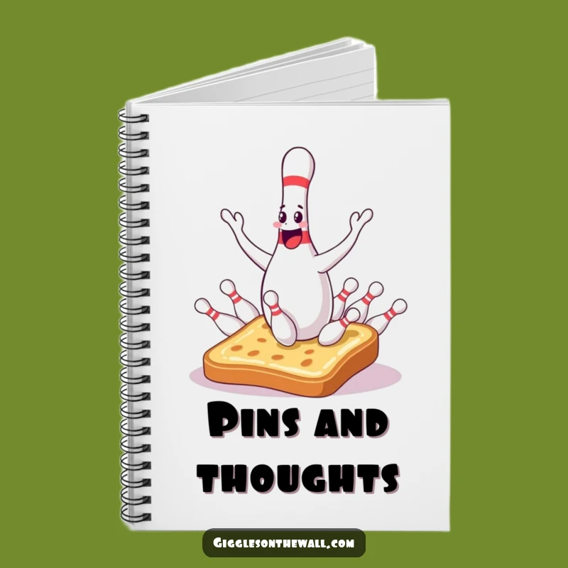 Funny Bowling Pin Notebook: Juggling Mishap Journal, Perfect Humorous Gift