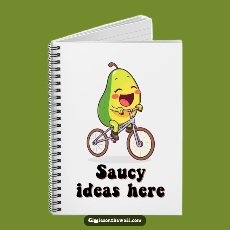 Notebook: Funny Avocado Spaghetti Unicycle - Jot Down Ideas with Humor!