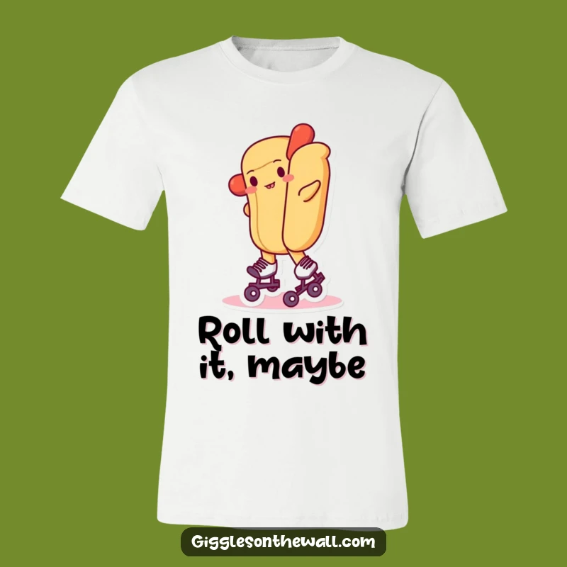 Funny Hot Dog Roller Skates T-Shirt: Hilarious Wobble Apparel for Comedy Lovers