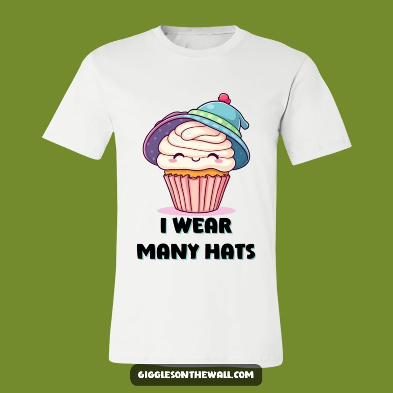 Funny Cupcake T-Shirt: Two Hats, One Sweet Mess, A Hilarious Gift