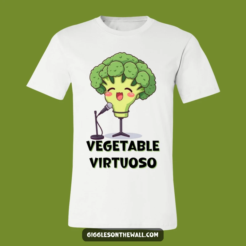 Funny Opera Broccoli T-Shirt - Proud Vegetable Cartoon Gift