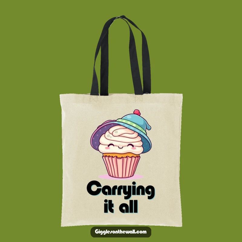 Funny Cupcake Tote Bag: Carry Your Style with Two Hats, A Hilarious Gift