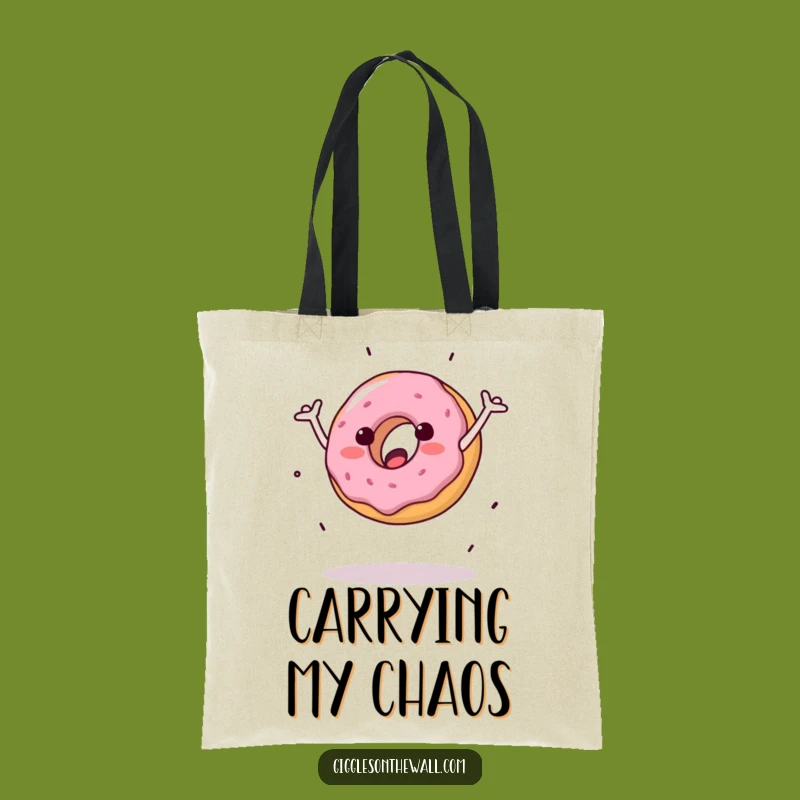 Funny Clumsy Donut Tote Bag: Carry Your Chaos with Style!