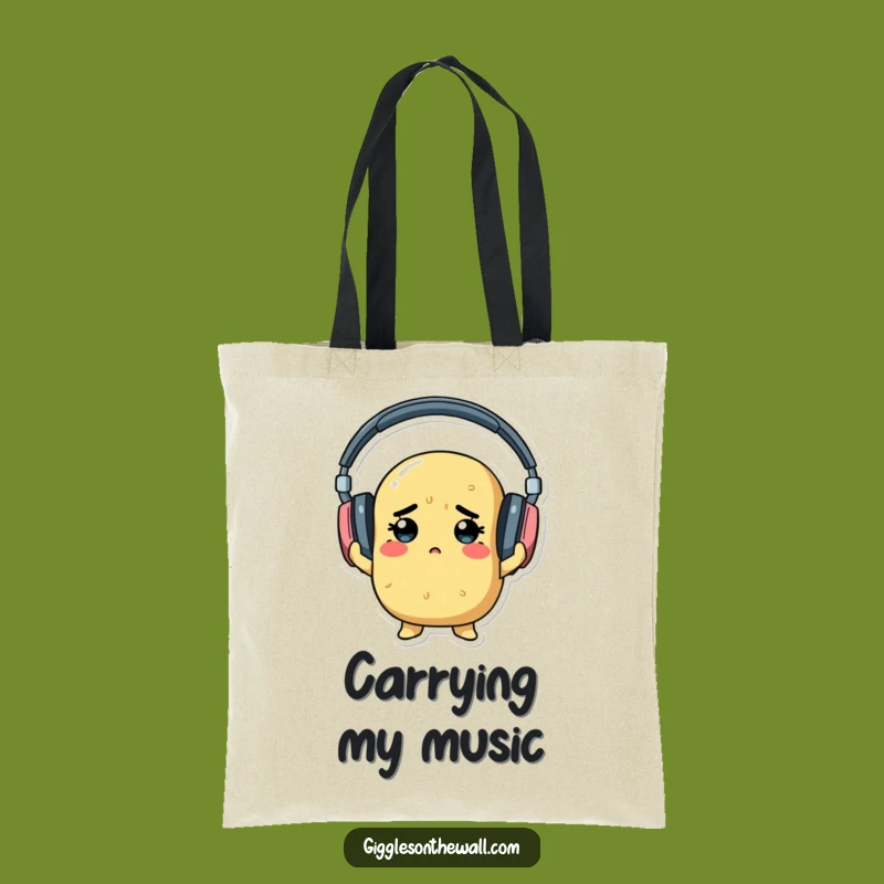 Funny Determined Potato Tote Bag - Spacious & Humorous Accessory